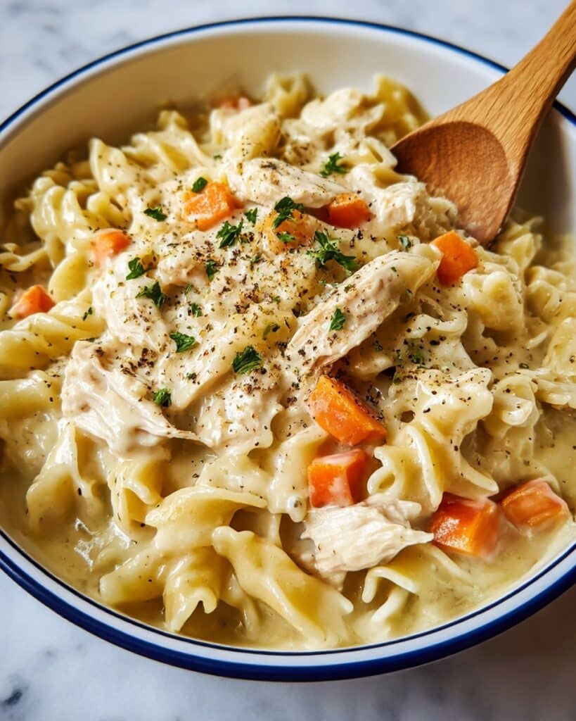Creamy Chicken Pot Pie Pasta Recipe
