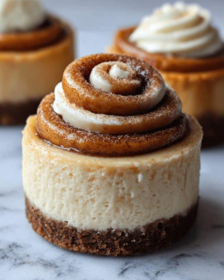 Mini Cinnamon Roll Cheesecakes Recipe