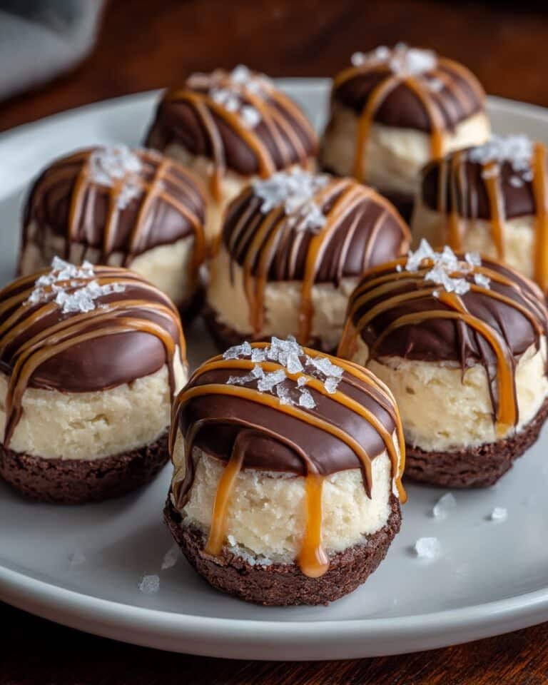 Chocolate Caramel Cheesecake Bites Recipe