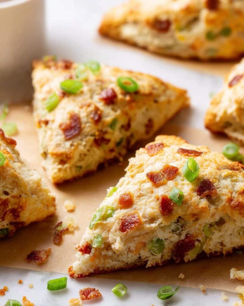 Savory Bacon, Cheddar, and Scallion Scones Recipe