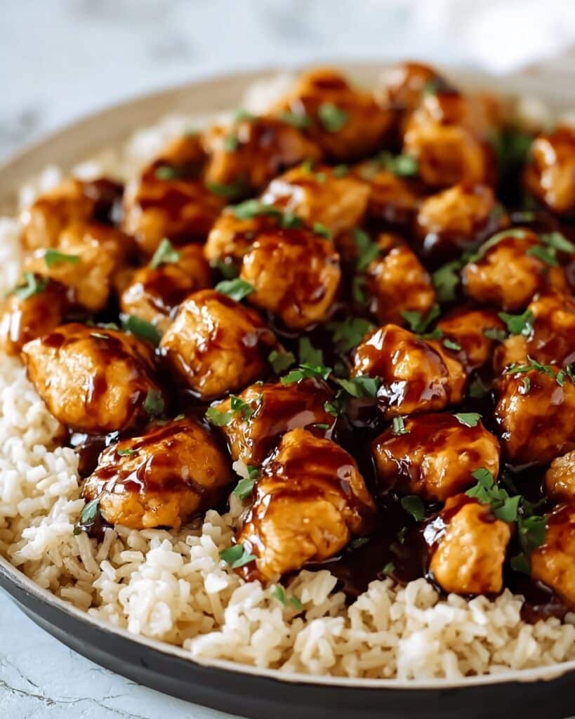 One-Pan Honey BBQ Chicken & Rice Recipe