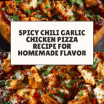 Chili Garlic Chicken Pizza Recipe