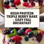 High Protein Triple Berry Bake Recipe