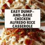 Dump-and-Bake Chicken Alfredo Rice Casserole Recipe