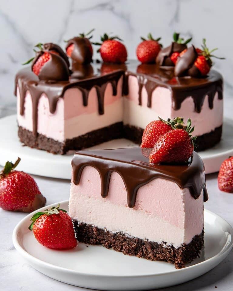 Chocolate Covered Strawberry Cheesecake Recipe