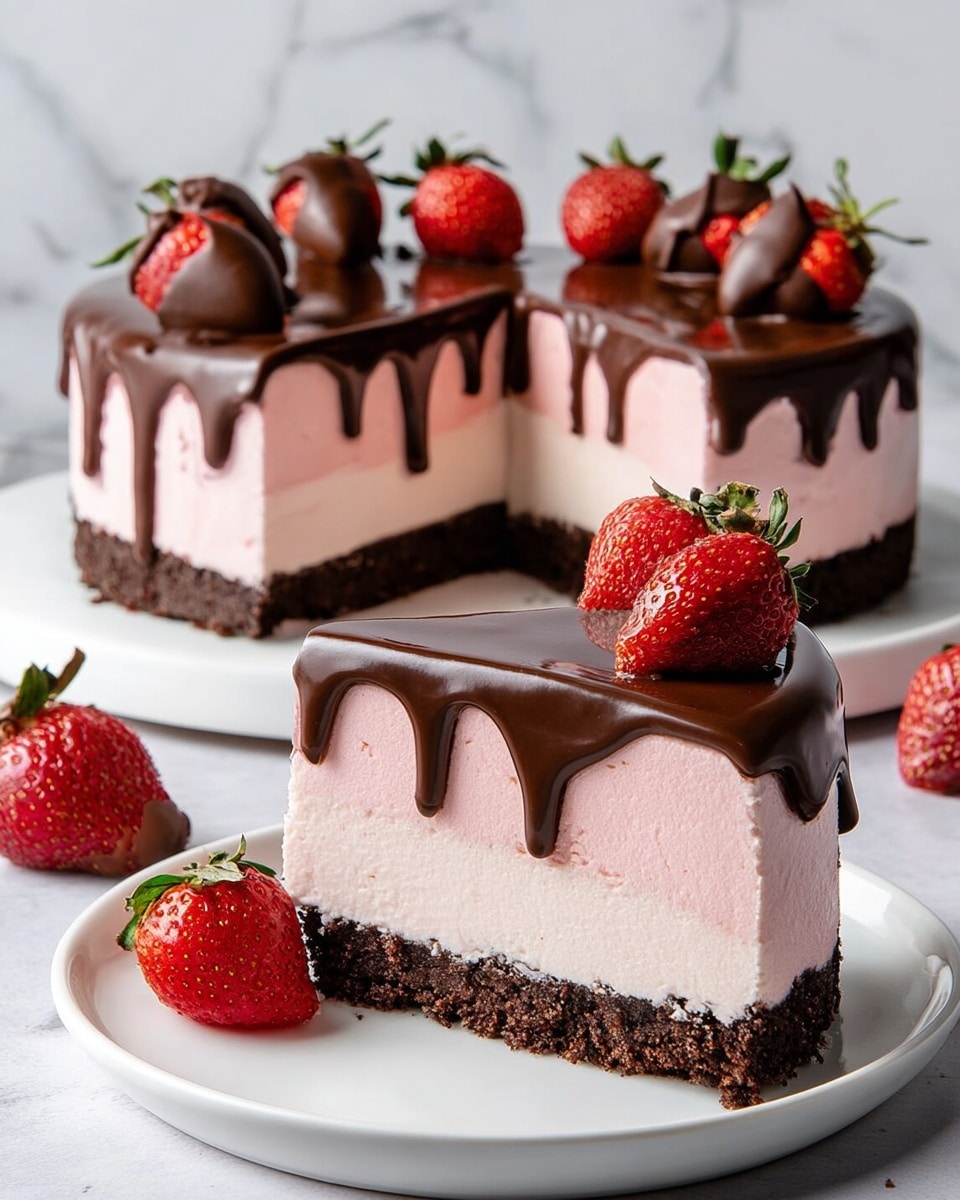 Chocolate Covered Strawberry Cheesecake Recipe