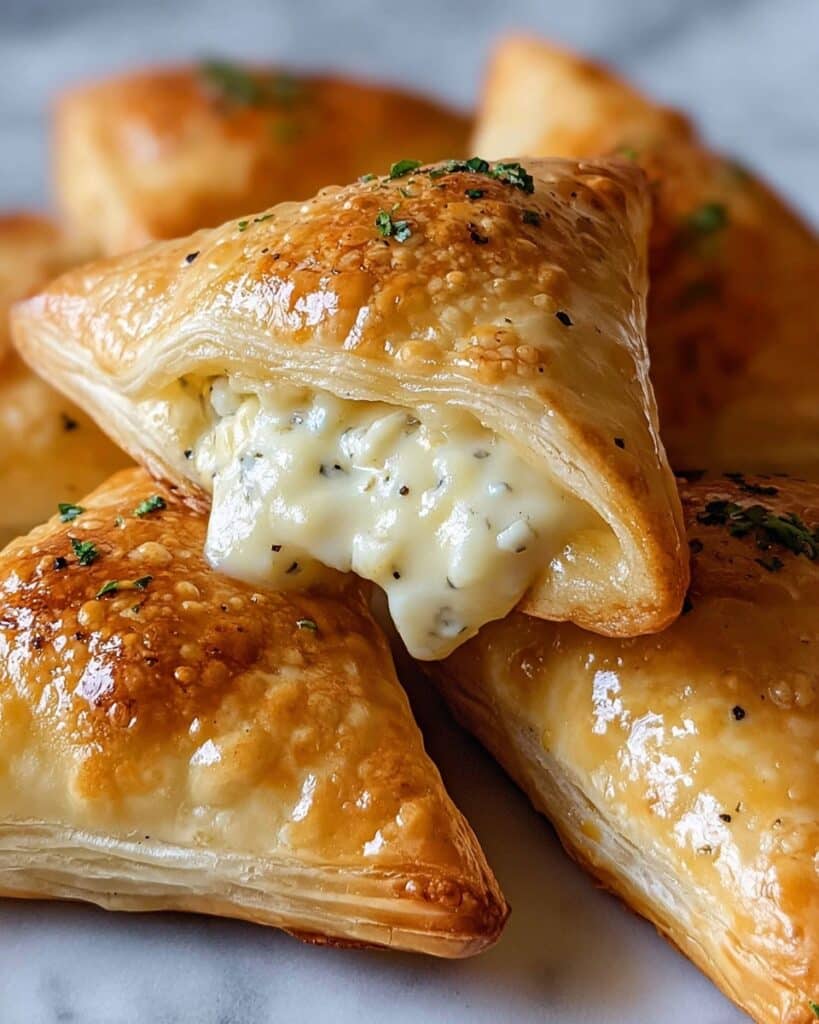 Chicken Alfredo Calzones Recipe