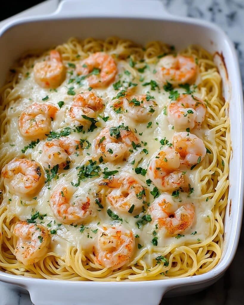 Shrimp Scampi Pasta Bake Recipe