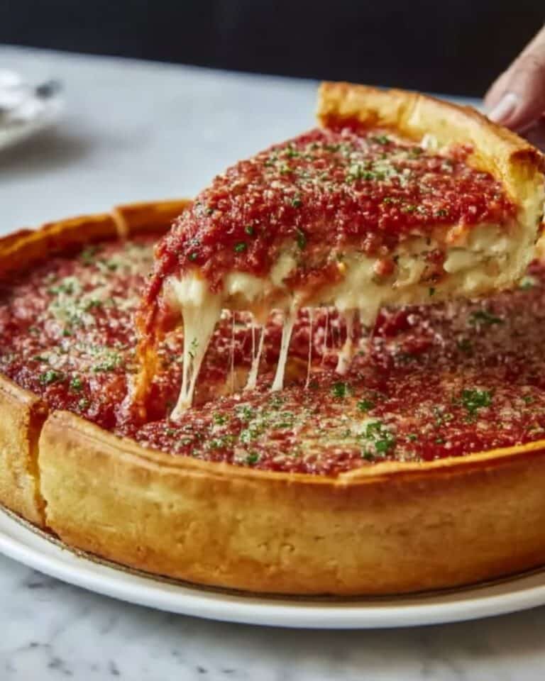 Chicago-Style Deep Dish Pizza Recipe