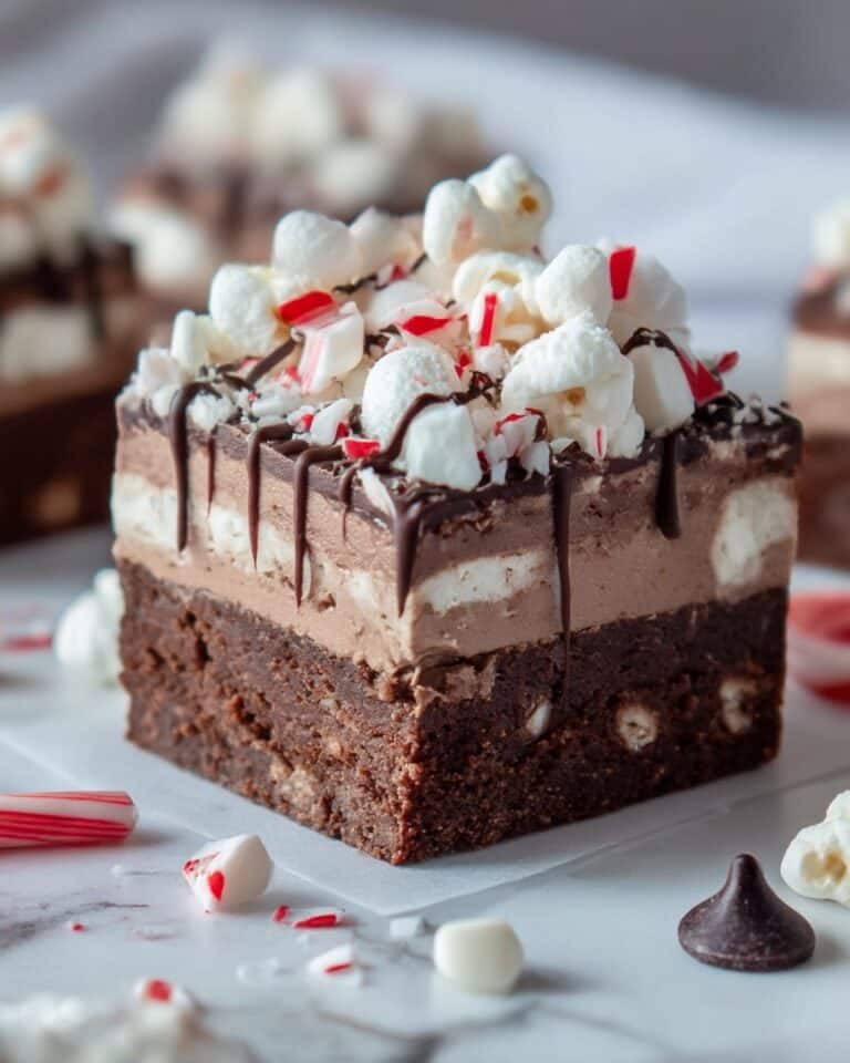 Hot Chocolate Peppermint Fudge Recipe