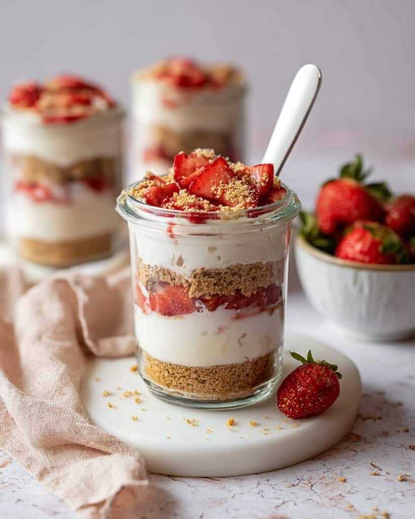 High-Protein Cheesecake Jars Recipe