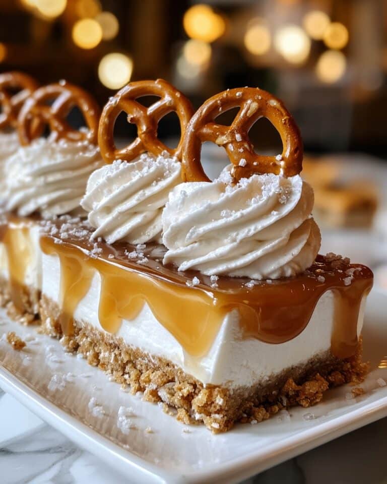 Quick No-Bake Salted Caramel Pretzel Bars Recipe