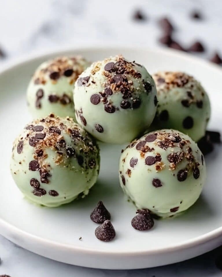 Mint Chocolate Chip Protein Balls Recipe