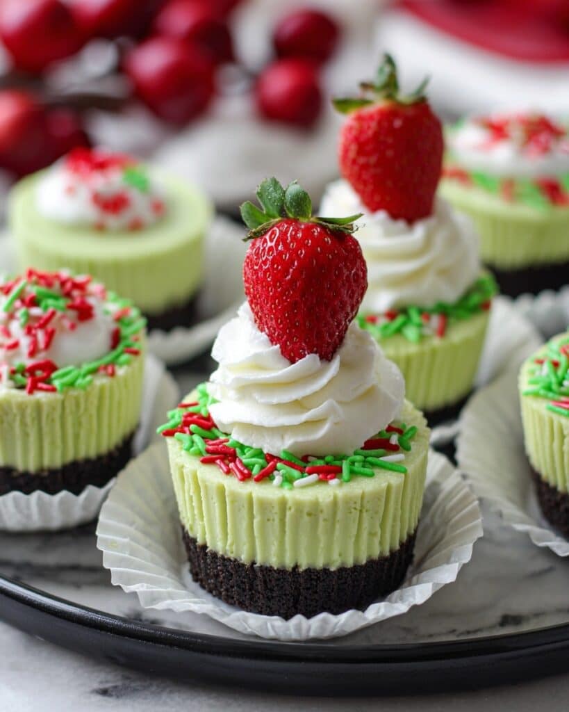 Grinch Mini Cheesecakes Recipe