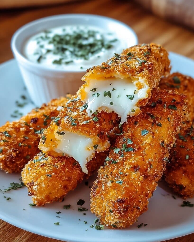 Buffalo Chicken Mozzarella Sticks for Spicy Snack Lovers Recipe