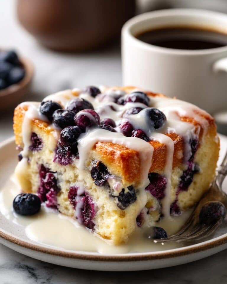 Blueberry Cinnamon Roll Casserole Recipe