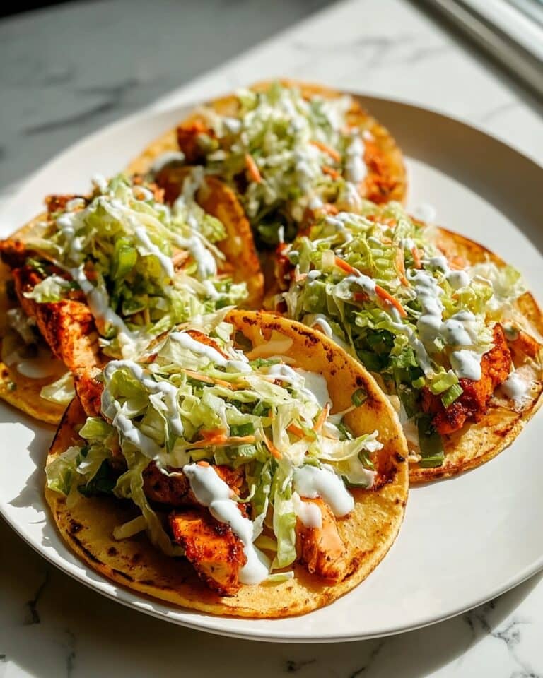Buffalo Chicken Smash Burger Tacos Recipe