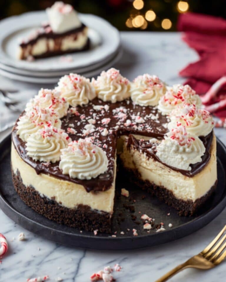 Peppermint Bark Cheesecake Recipe