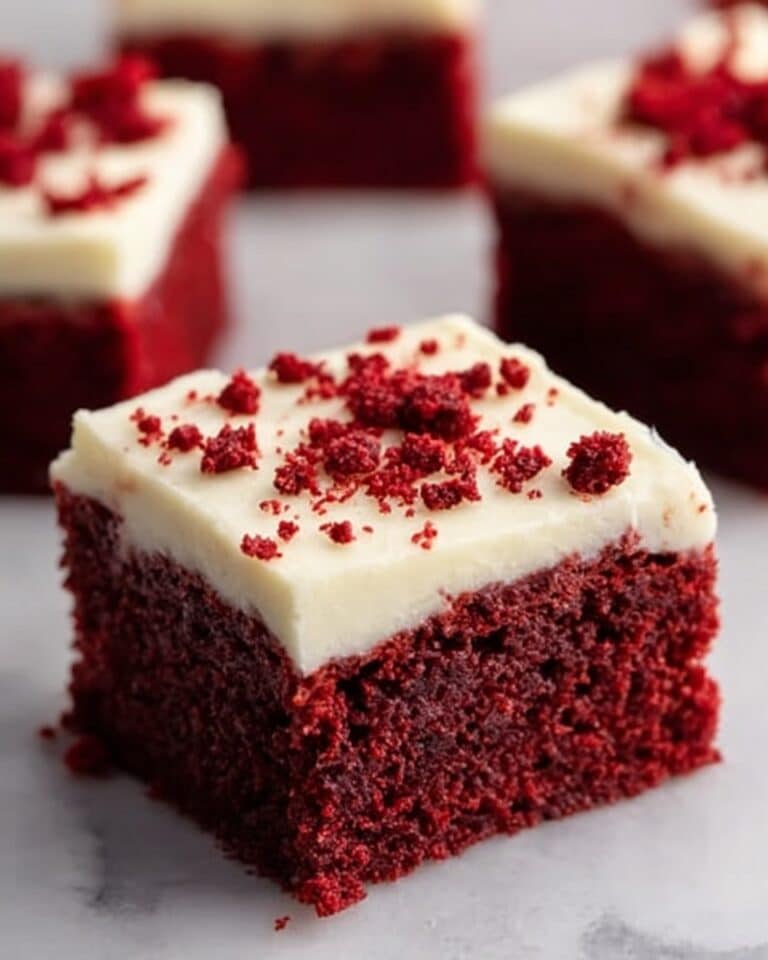 Red Velvet Brownies with Cream Cheese Frosting Recipe