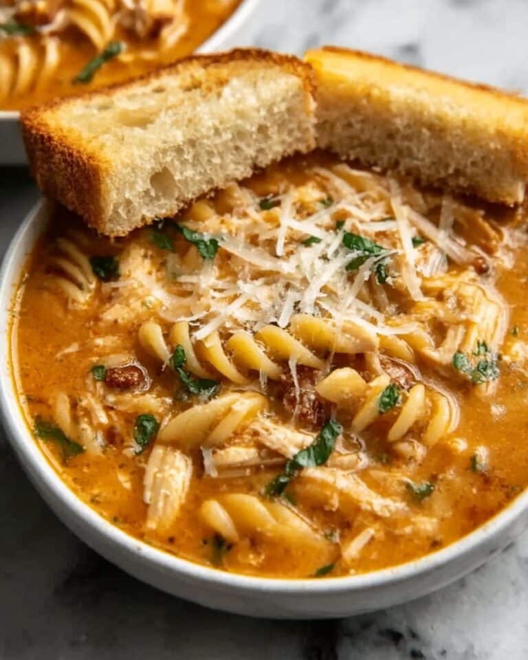 Crockpot Chicken Parmesan Soup Recipe