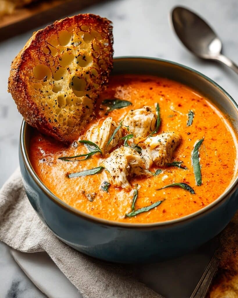 Crock Pot Creamy Chicken Parmesan Soup Recipe