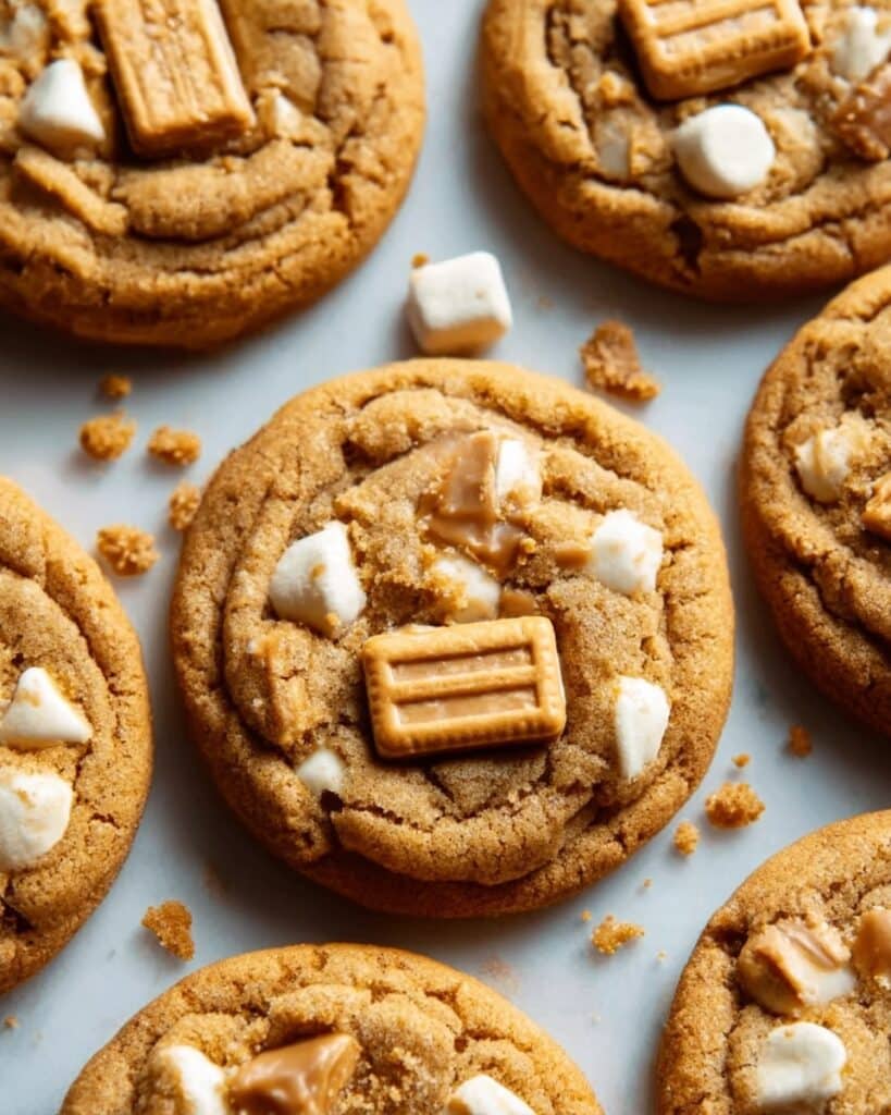 Biscoff Cookie Butter White Chocolate Chip Cookies Recipe