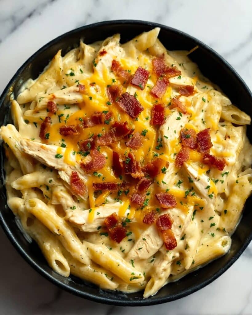 Creamy Crack Chicken Penne Recipe