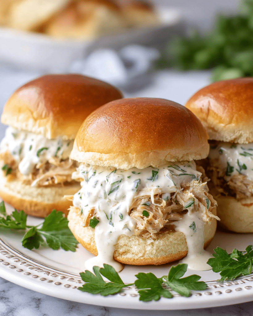 Chicken Alfredo Sloppy Joes Recipe