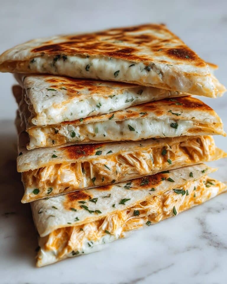 Protein Chicken Ranch Quesadilla Crispy Creamy Low Carb Recipe