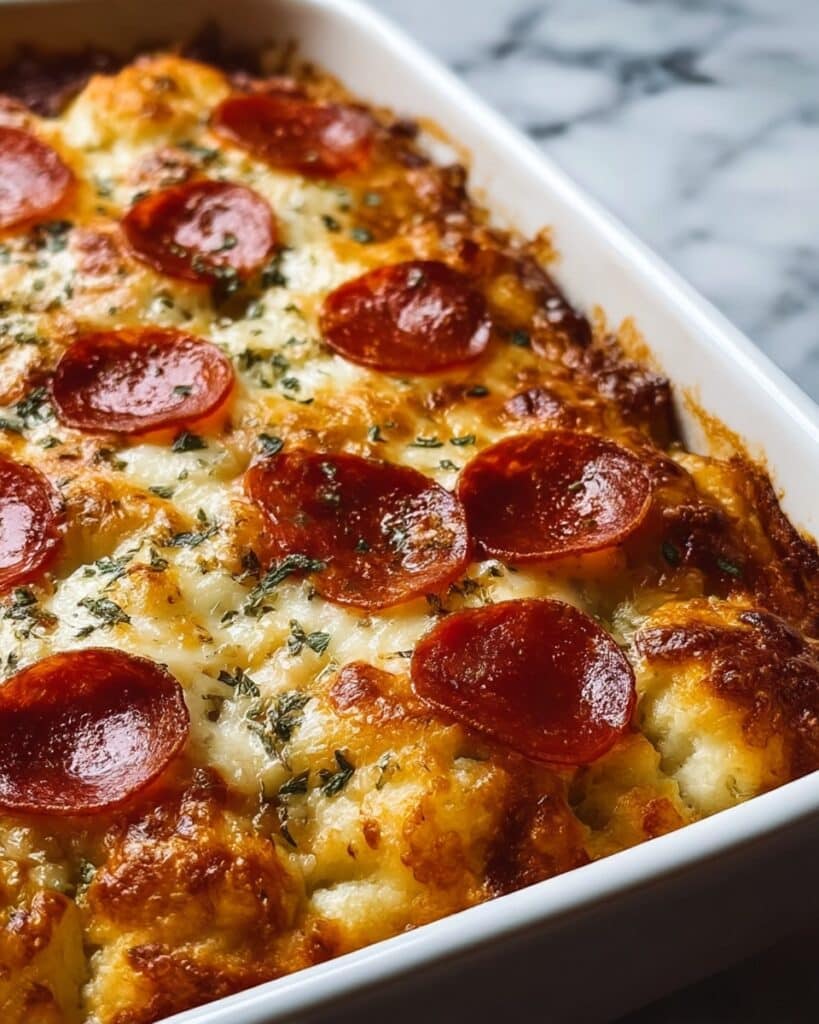 Bubble Up Biscuit Pizza Casserole Recipe
