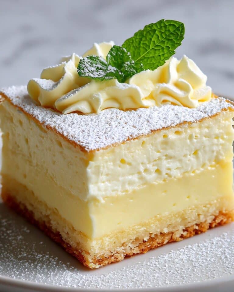 Vanilla Custard Cream Squares Recipe