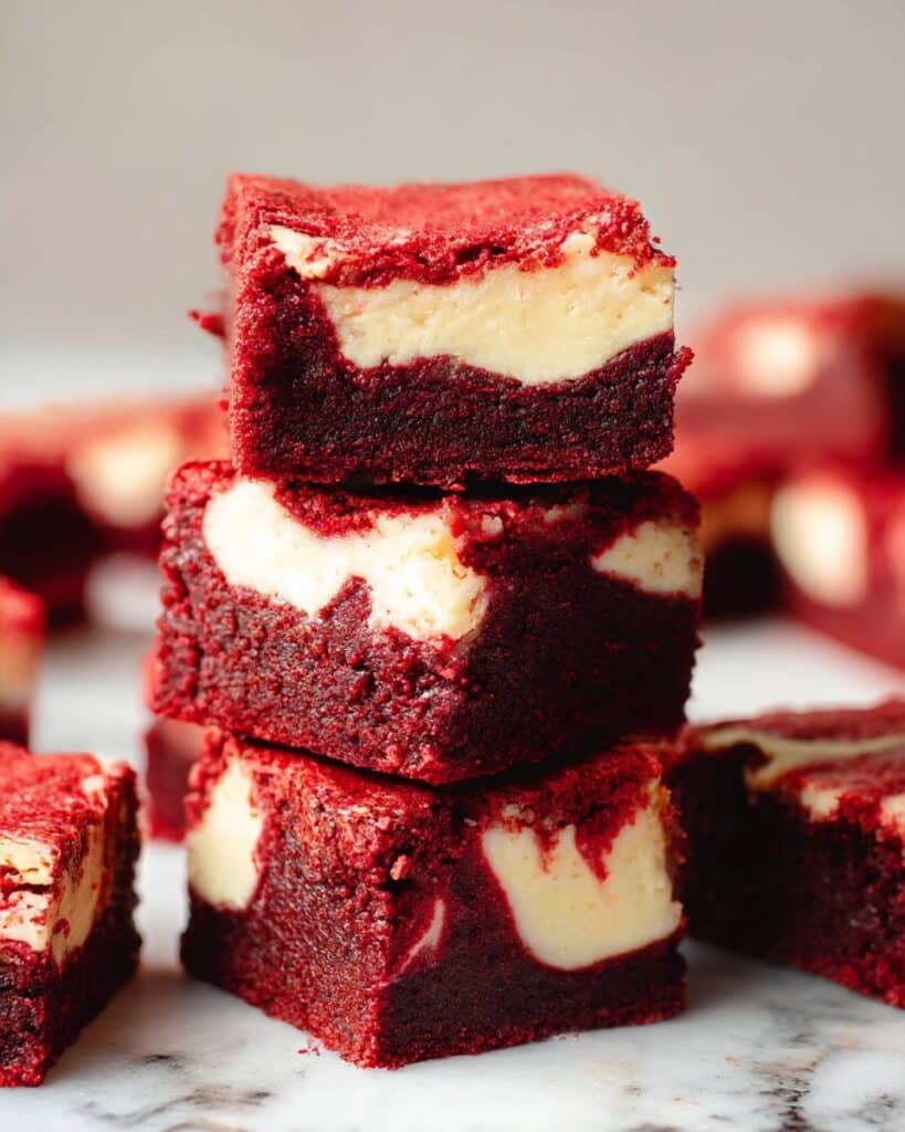 Red Velvet Brownies with Cream Cheese Swirl Recipe