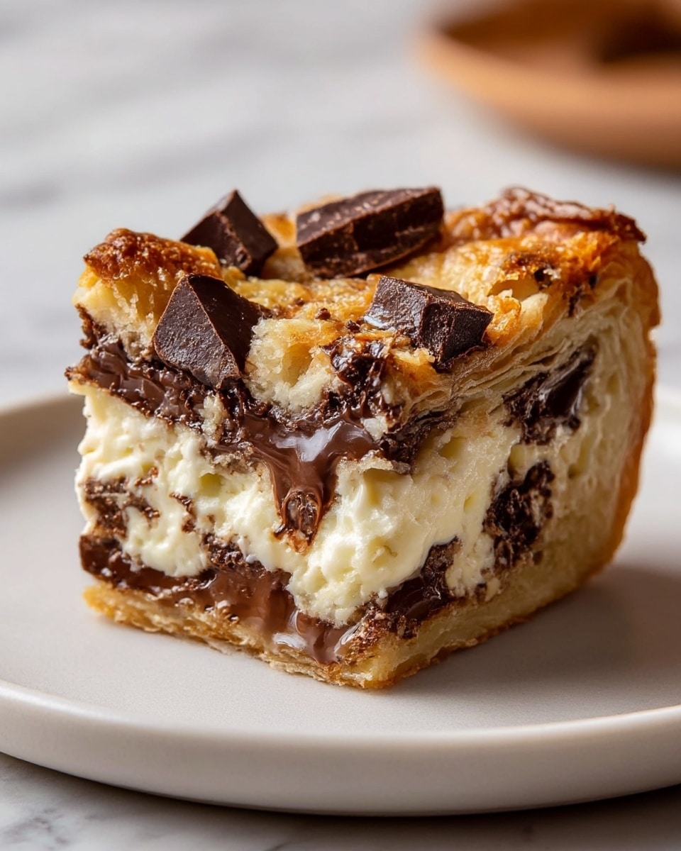 Decadent Chocolate & Cream Cheese Bread Pudding Recipe