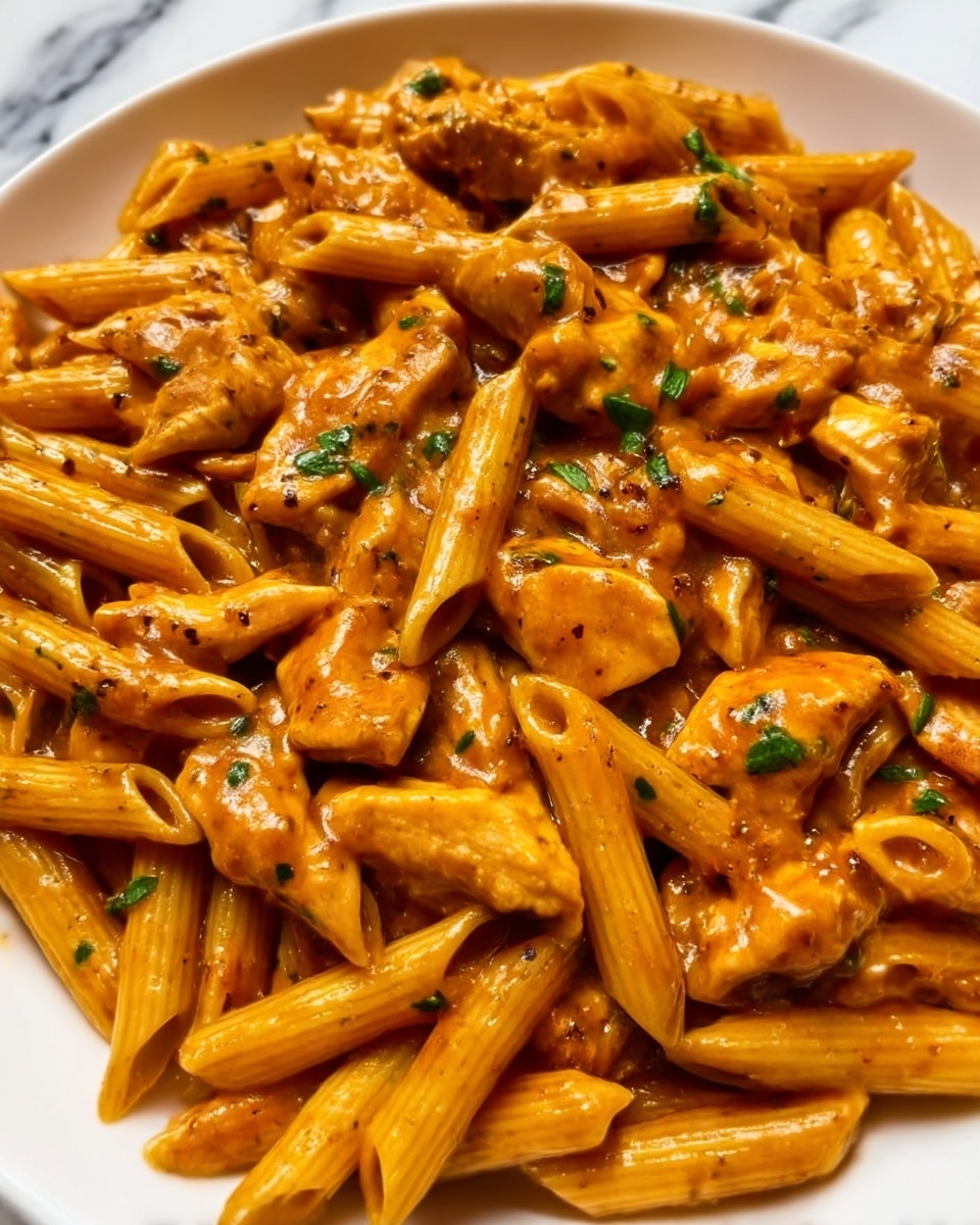 One-Pan Tangy Honey BBQ Chicken Penne Recipe