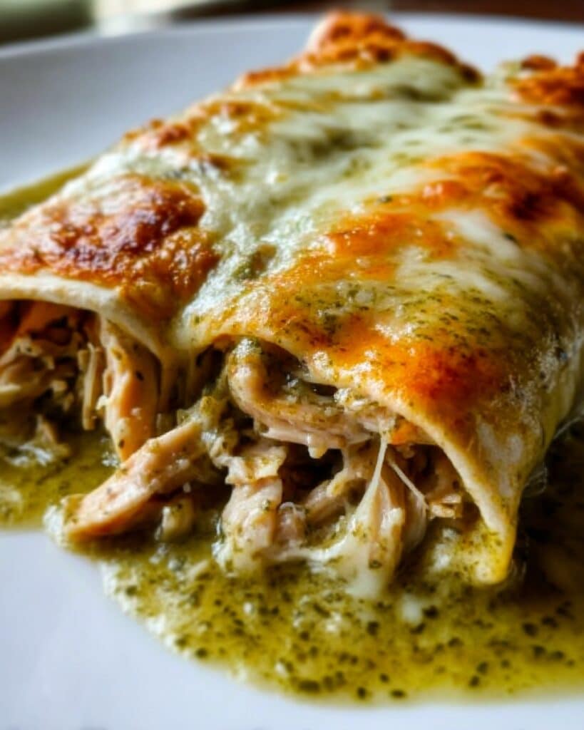 Amazing 20-Minute Green Chile Chicken Enchiladas Recipe