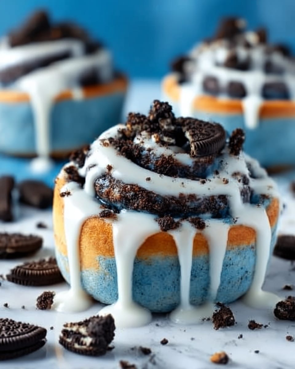 Cookie Monster Cinnamon Rolls Recipe