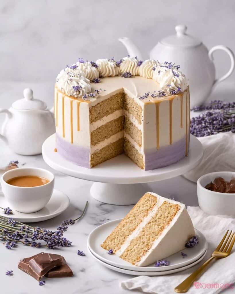 London Fog Cake with Earl Grey & Lavender Recipe
