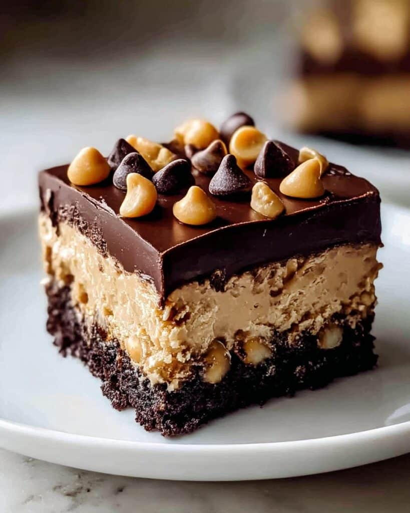 Chocolate Peanut Butter Poke Cake Recipe