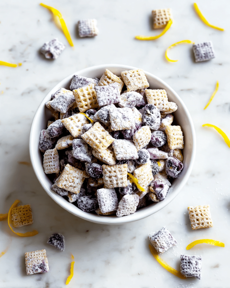 Blueberry Lemon Cheesecake Puppy Chow Recipe