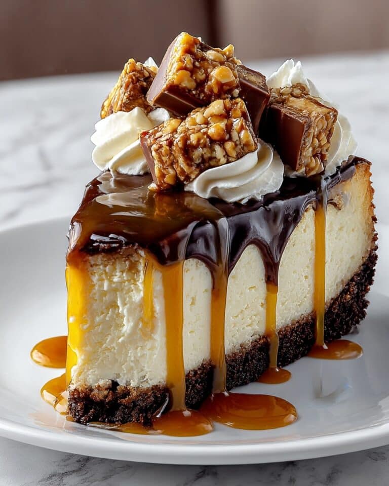 Easy Snickers Cheesecake Recipe