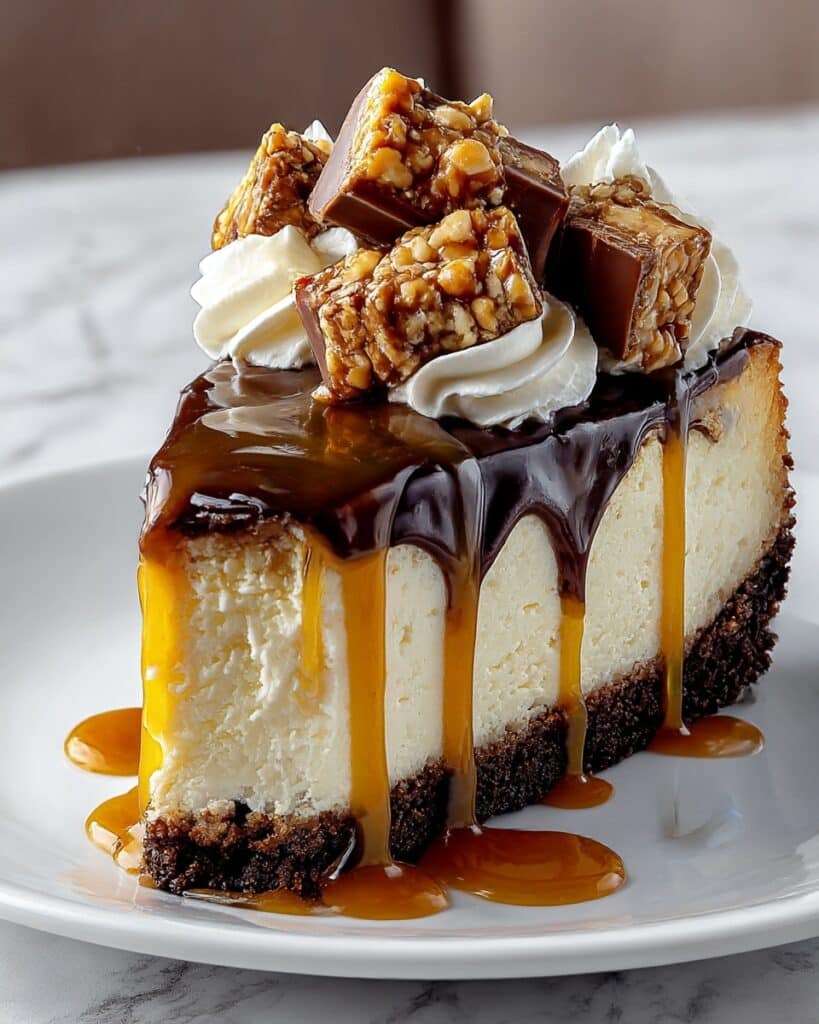 Easy Snickers Cheesecake Recipe